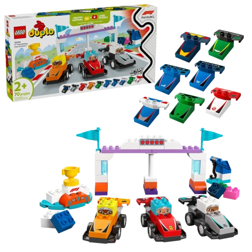Конструктор LEGO Duplo 10445 Гоночные машины и пилоты команды F1