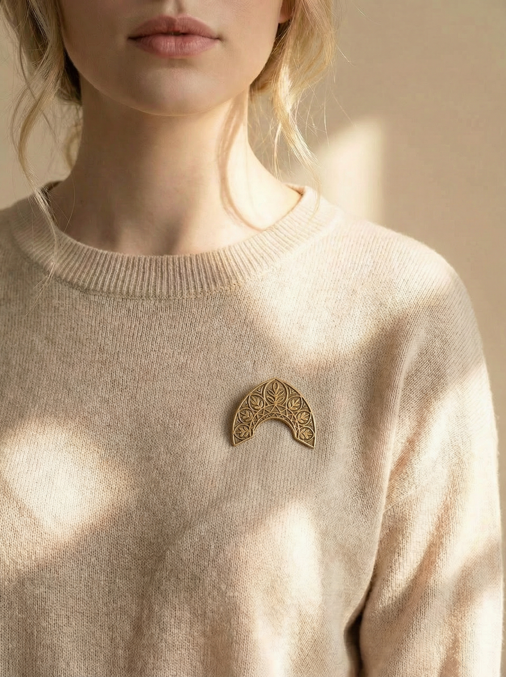 Брошь Кокошник "Поле"