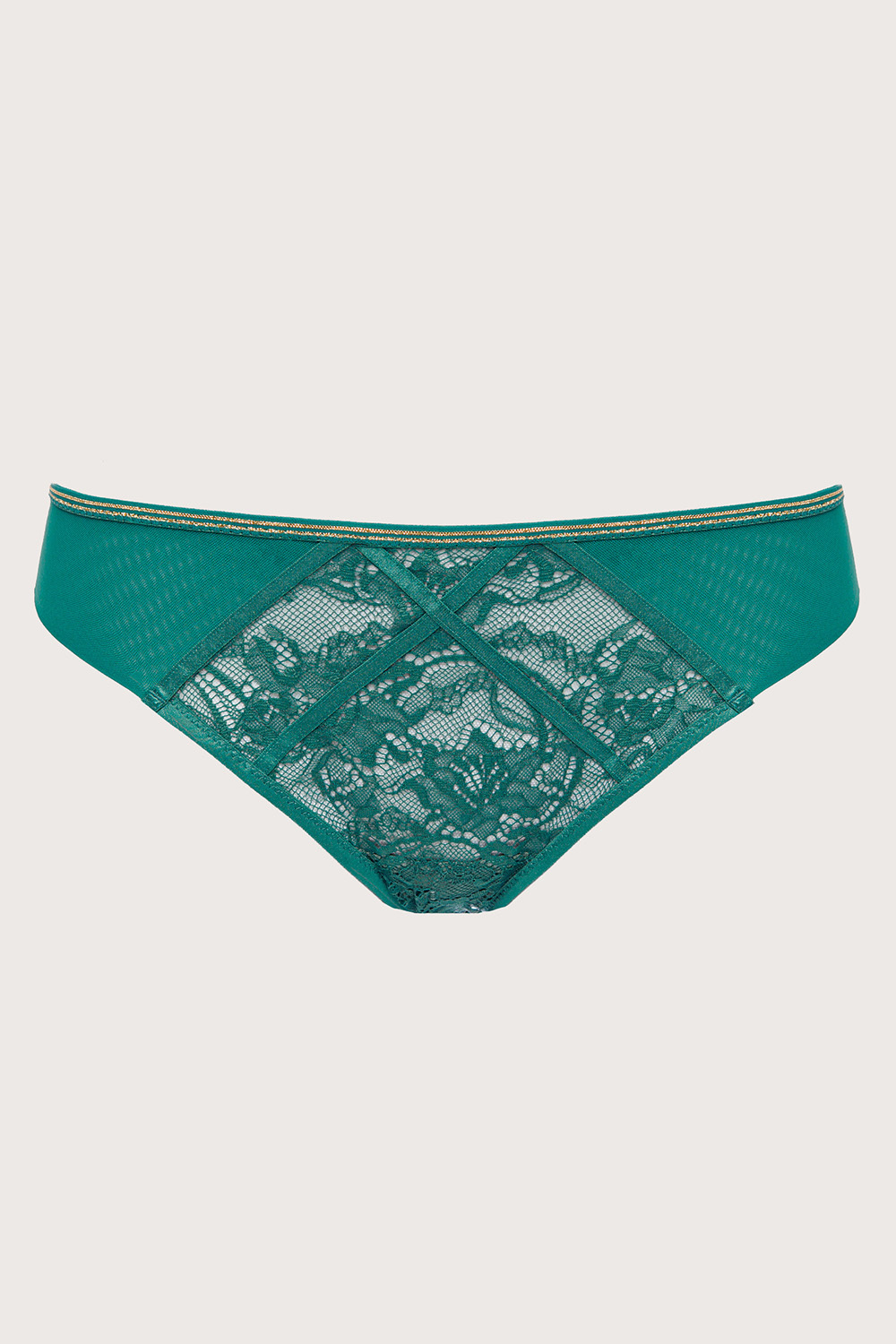 Трусы-бразилиана Chiara Gold Brazyliany Green