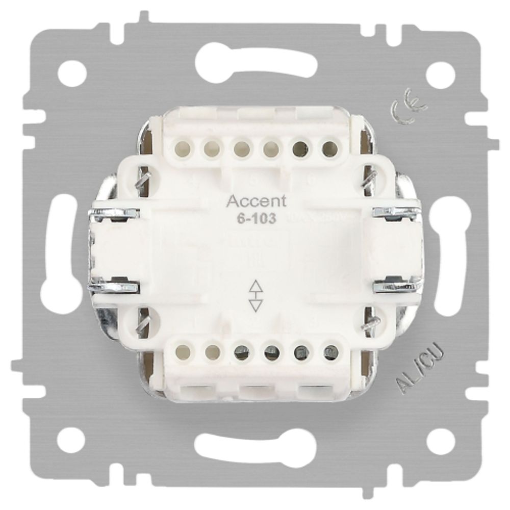 Переключатель Intro Accent 6-103-08 , 10А-250В, IP20, СУ, AL/CU, бронза