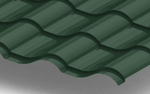 Металлочерепица Монтерроса Norman 0.5мм 6005-Зеленый мох