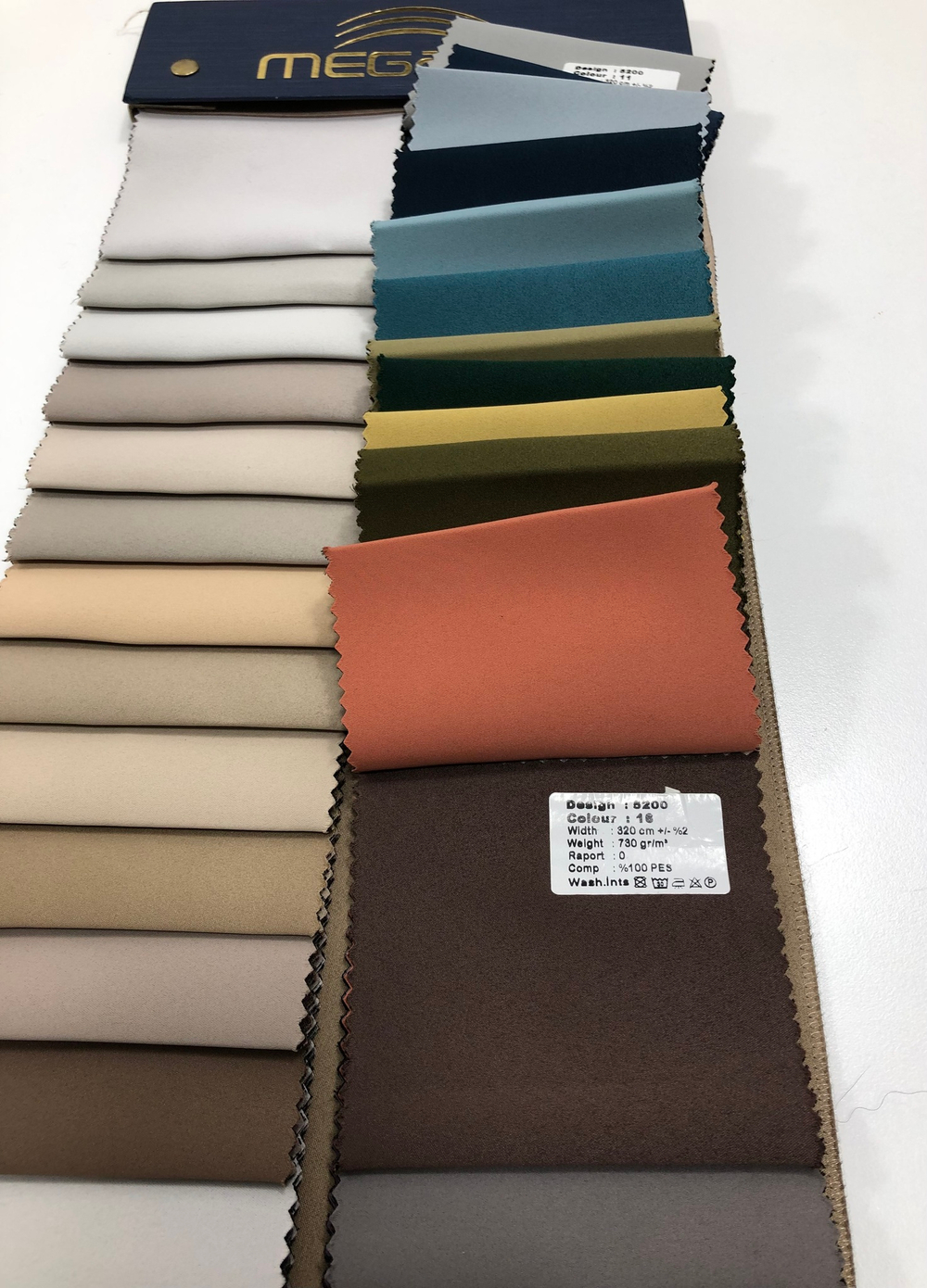Портьерная ткань двусторонний dimout Megara арт. 5200 (высота 320 см, Турция)