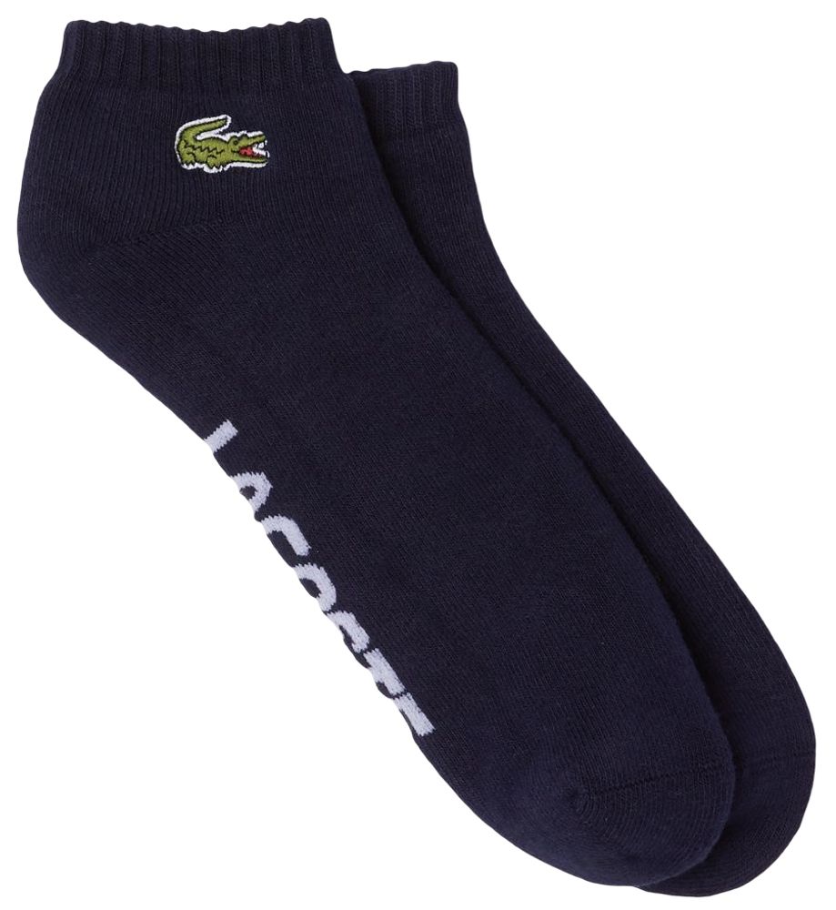 Теннисные носки Lacoste SPORT Branded Stretch Cotton Low-Cut Socks 1P - navy blue/white