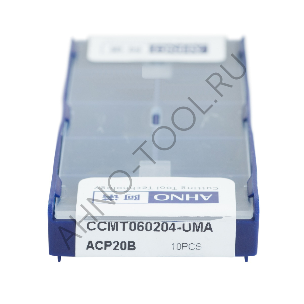 Пластина твердосплавная ISO CCMT060204-UMA ACP20B AHNO по стали, получистовая