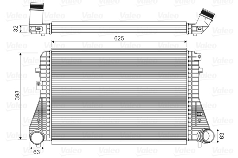 VALEO - 818674-VAL - Intercooler, charger