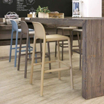 Стул пластиковый барный Nardi Faro, тортора