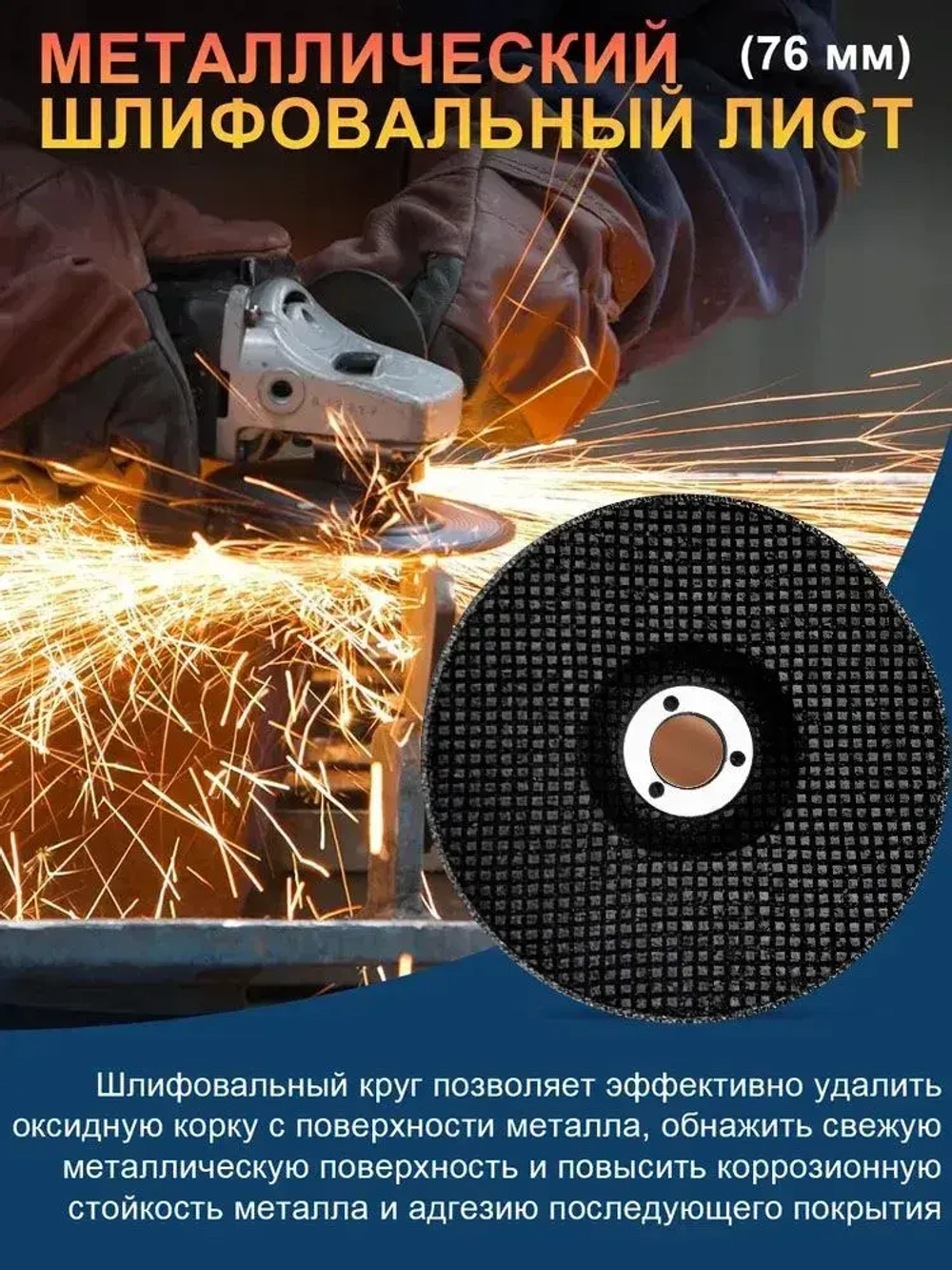 Диски для мини ушм 75x10mm/ набор 6 шт/Kруг шлифовальный, диск пильный по дереву, круг отрезной