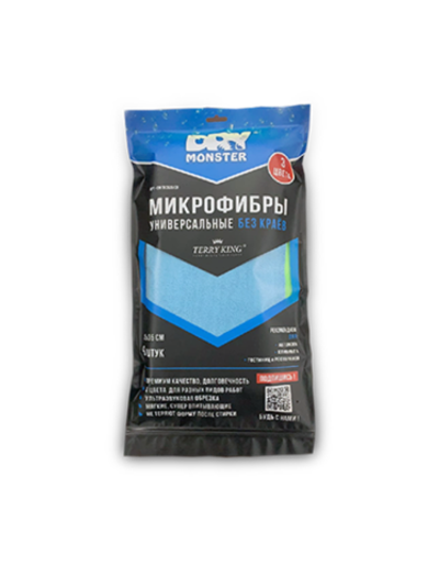 Dry Monster Terry King комплект универсальных микрофибр, 35х35см (9шт)