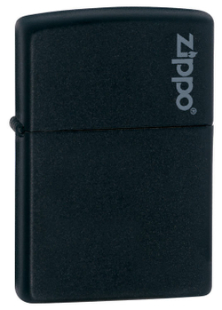 Зажигалка Zippo ZL* с покрытием Black Matte, латунь/сталь, чёрная с фирменным логотипом, матовая