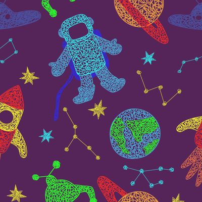 Космос - детский стиль.