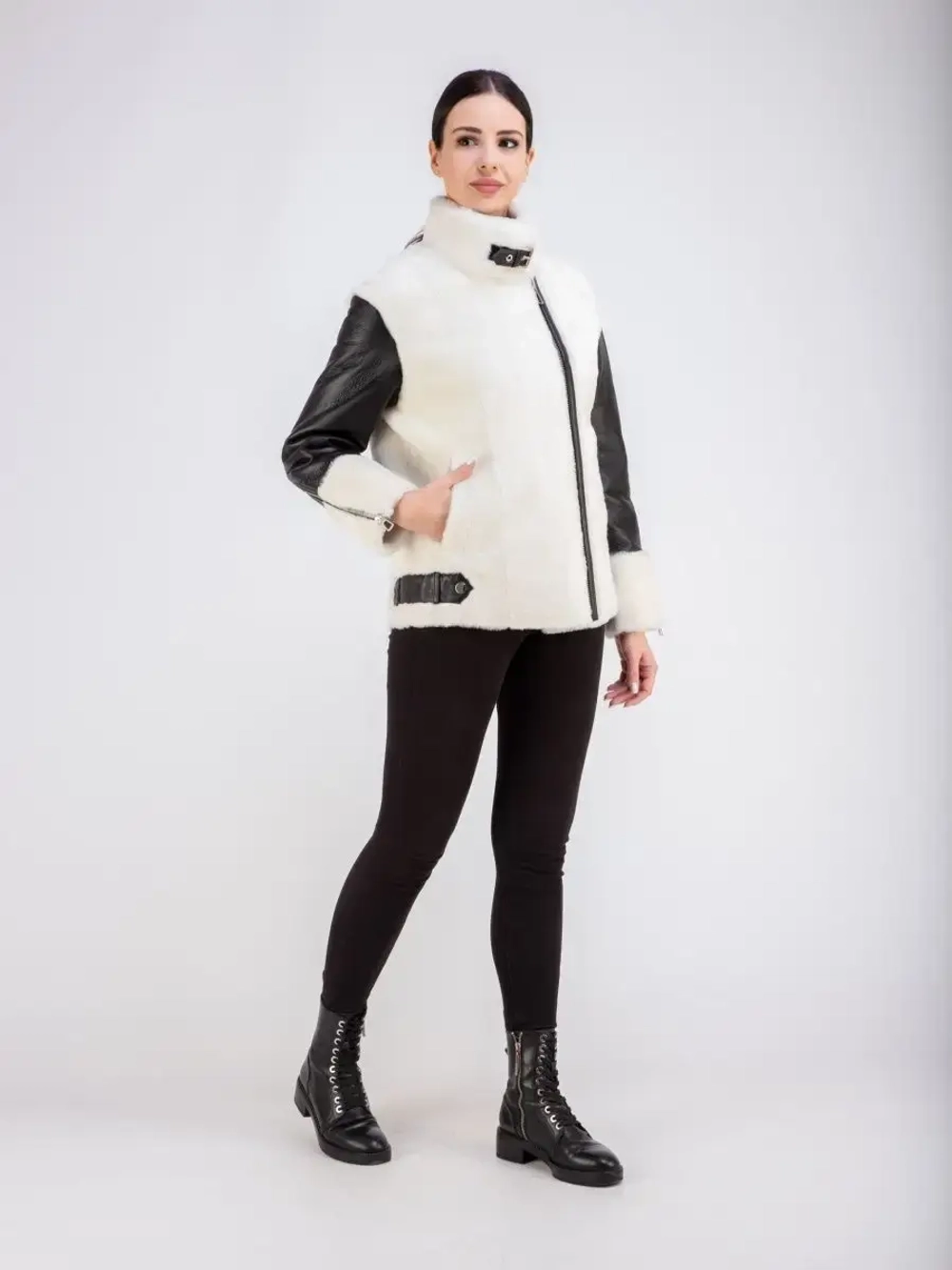 Дубленка натуральная короткая зимняя Турция