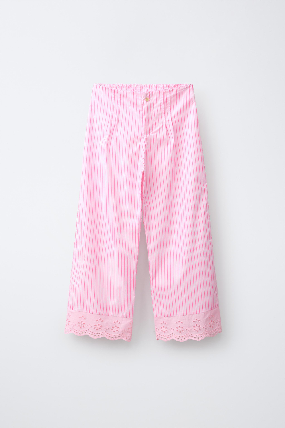 ZARA БРЮКИ В ПОЛОСКУ SCHIFFLY, РОЗОВЫЙ