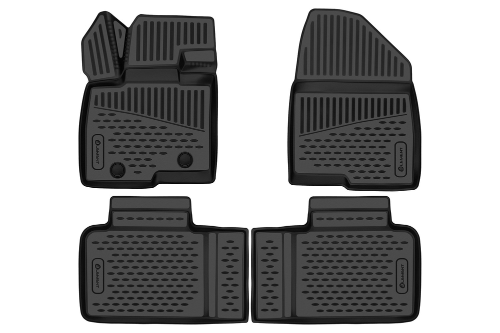 Коврики в салон для BAIC X55 2023 - 4шт. (полиуретан) ELEMENT3DA70891210K