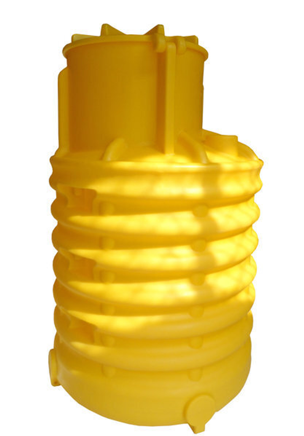 Ёмкость усиленная Экогрупп ДВ 2000 л. (1997 л.) вертикальный (1360x1360x2080см;желтый) - арт.561085