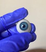 Светло-голубые линзы с окантовкой на 12 месяцев Marquise sura blue / Линзы в стиле Acuvue define/ Голубые линзы для светлых и зеленых глаз