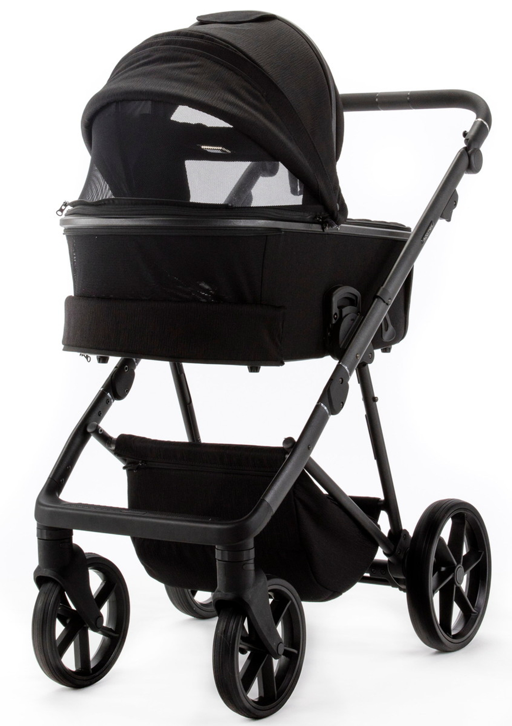 Детская коляска Adamex Delta Natura 2 в 1 DN-11-CARBON (ЧЕРНЫЙ)