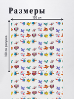 Оксфорд с принтом 2 метра №3 210 D