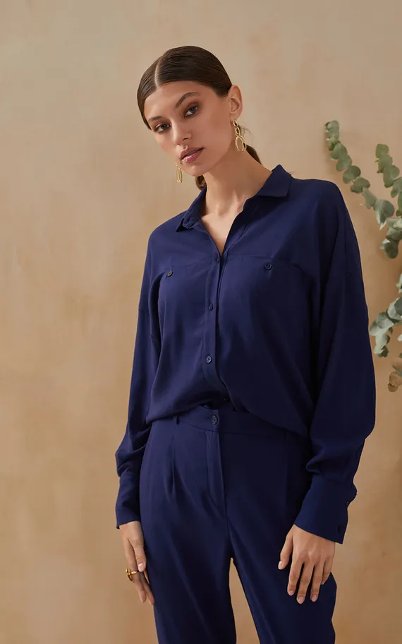 Брюки 61747-1 Темно-Синий