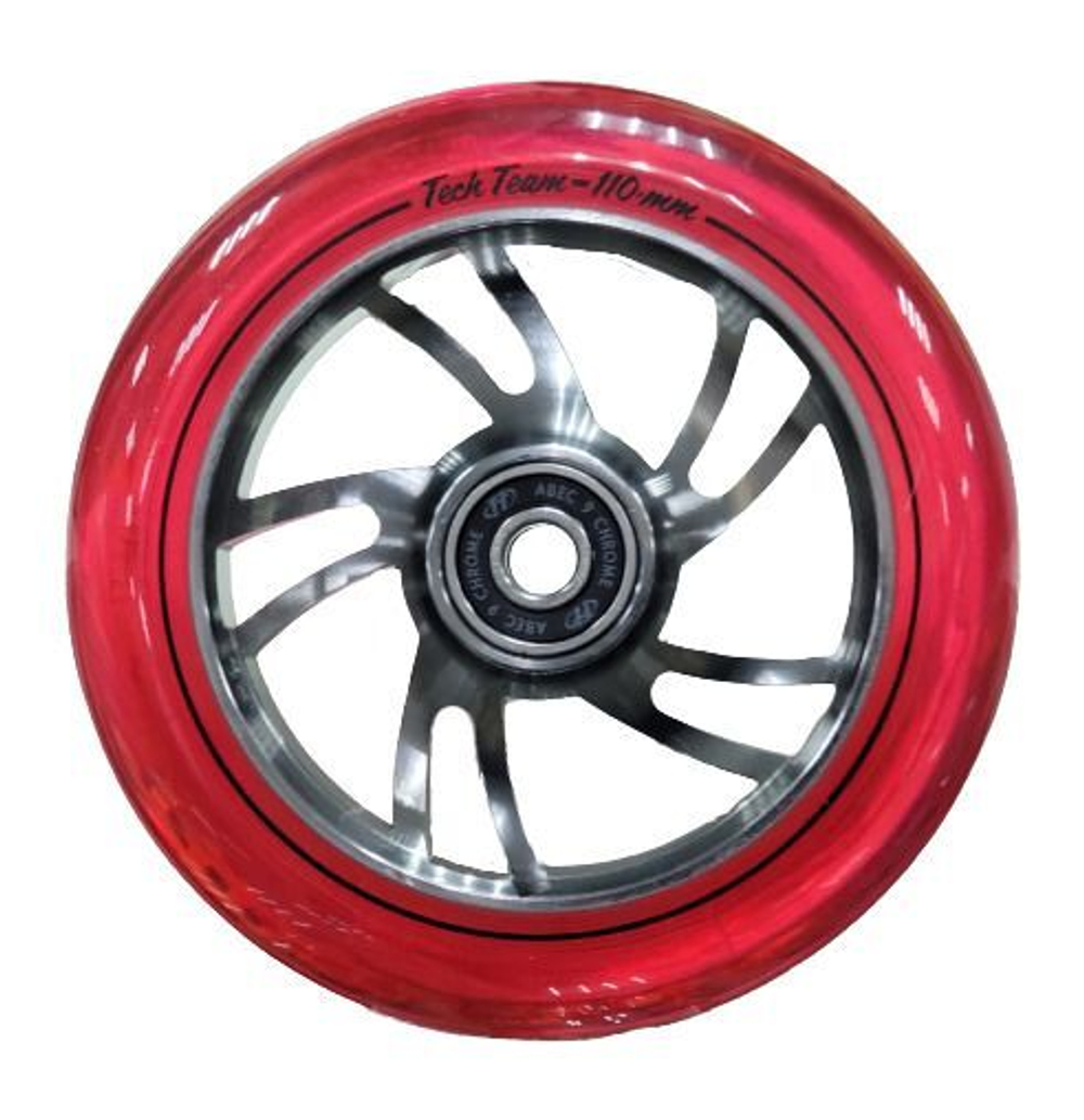 Колесо для самоката X-Treme 110*24мм Wind2, pink transparent