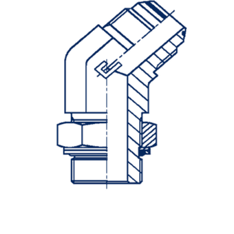 Штуцер FRG45 JIC 7/8 - BSP 3/8