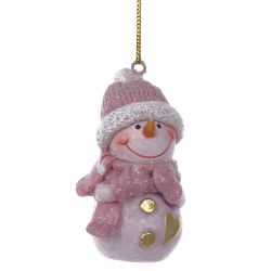 GAEM Фигурка декоративная подвесная "Снеговик", L4 W3 H6 см, 2в.