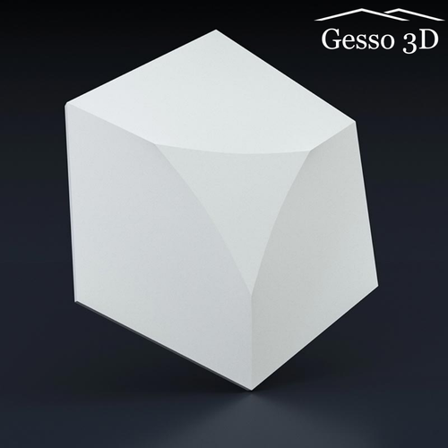 Гипсовая 3D панель Шестигранник выпуклый