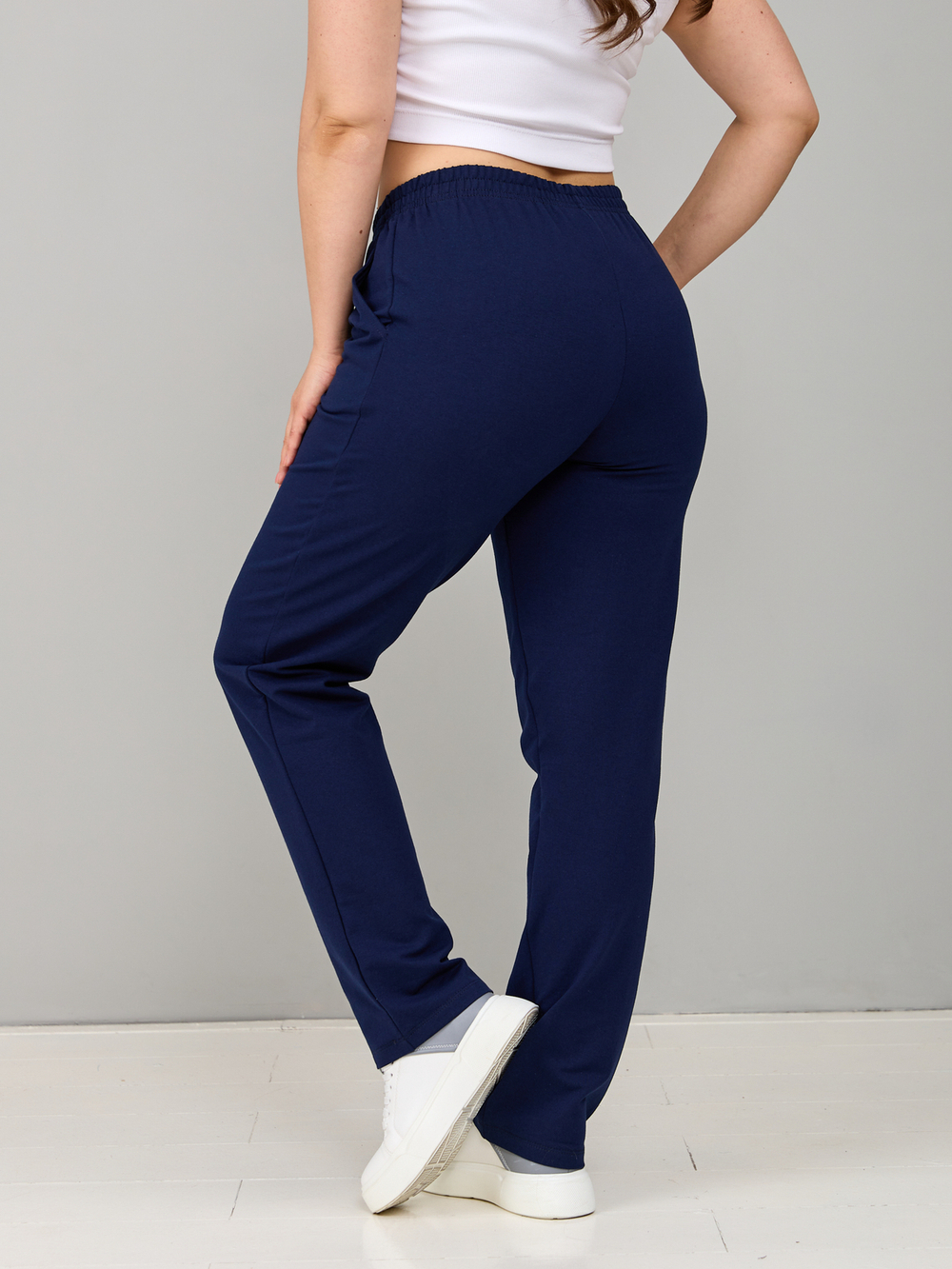 Костюм с брюками КБ-384/синий-цепи