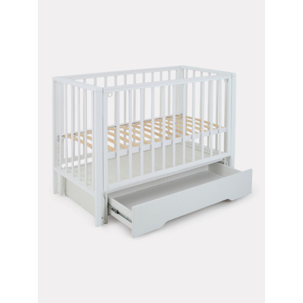 Кровать детская 120*60 RANT "BERGEN" (арт.770) универ маят/ящ Cloud White