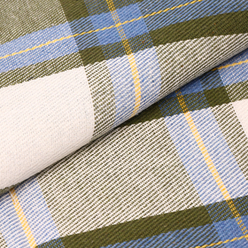 Ткань рубашечная фланель 150 г/м² 80% полиэстер, 20% хлопок шир.150 см цв.438 зеленый