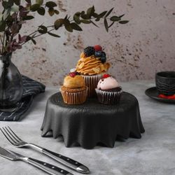 Блюдо круглое для подачи d 16 см h6,2 см Black Raw Wood P.L. Proff Cuisine [6]