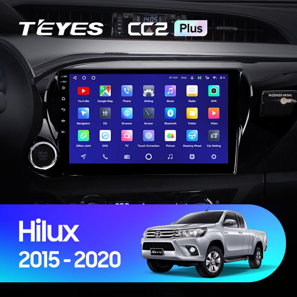 Teyes CC2 Plus 10" для Toyota Hilux 2015-2020