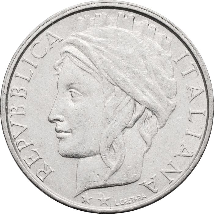 100 лир 1993-2001 Италия XF