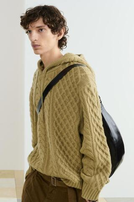 ZARA ТРИКОТАЖНЫЙ ДЖЕМПЕР СВОБОДНОГО КРОЯ ИЗ ШЕРСТИ, СВЕТЛО-ЗЕЛЕНЫЙ