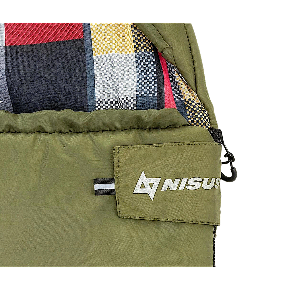 Спальный мешок Одеяло Nisus Travel Wide Plus 400 220х106см +10/-5/-12°С 2.7кг Hollowfiber -