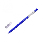 Ручка гелевая Alingar, "Round", 0,5 мм, синяя, игольчатый наконечник, круглый прозрачный пластиковй корпус, ПВХ упаковка