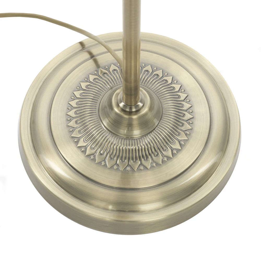 Citilux Базель CL407933T Торшер бронза со столиком и красным абажуром