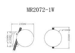 Настенный светильник MyFar Francis MR2072-1W