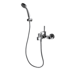 Смеситель для ванны с коротким изливом с аксессуарами Bravat Spring