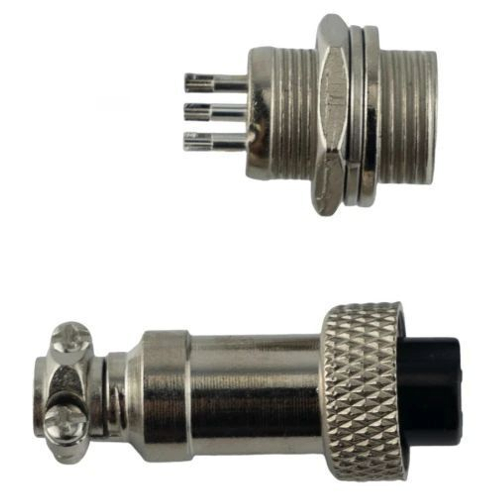 Авиационный разъем GX12 6Pin (штекер+гнездо)