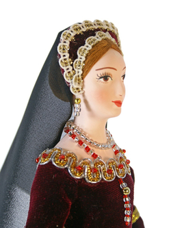 Кукла коллекционная Леди Джейн в костюме 16 века Англия