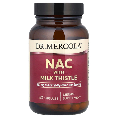 Dr. Mercola, NAC с расторопшей, 60 капсул