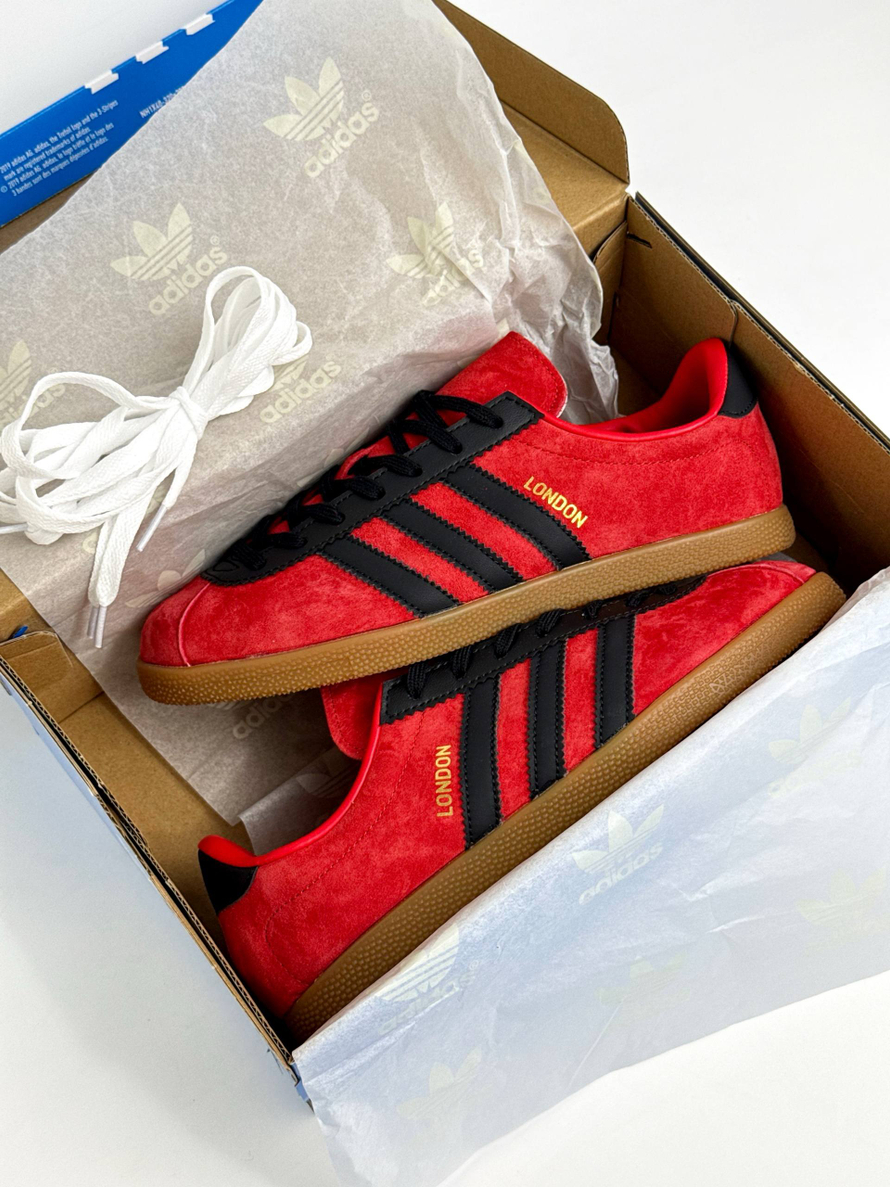 Кроссовки Adidas Originals London #B297 (красн.)