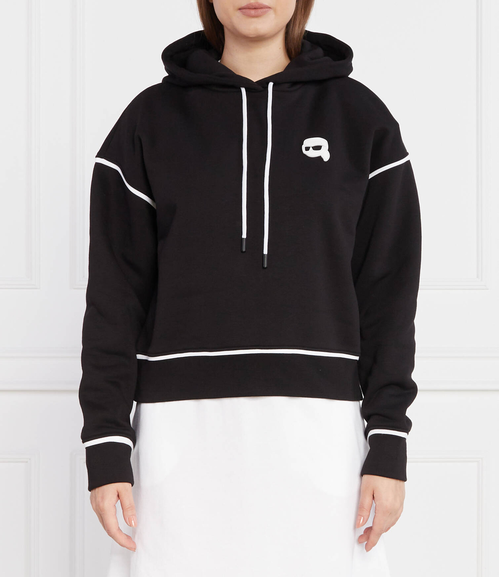 Худи ikonik 2.0 hoodie Karl Lagerfeld - черный(235W1816)