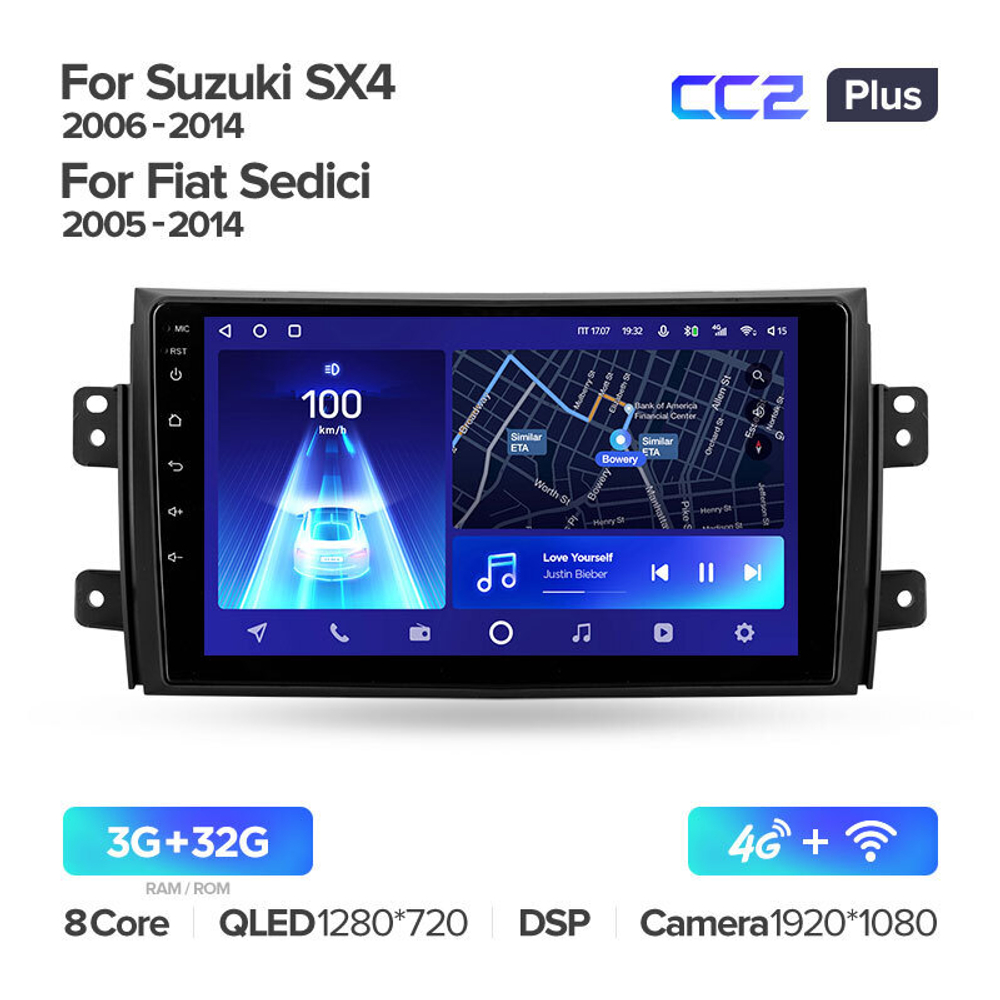 Teyes CC2 Plus 9" для Suzuki SX4 2006-2014
