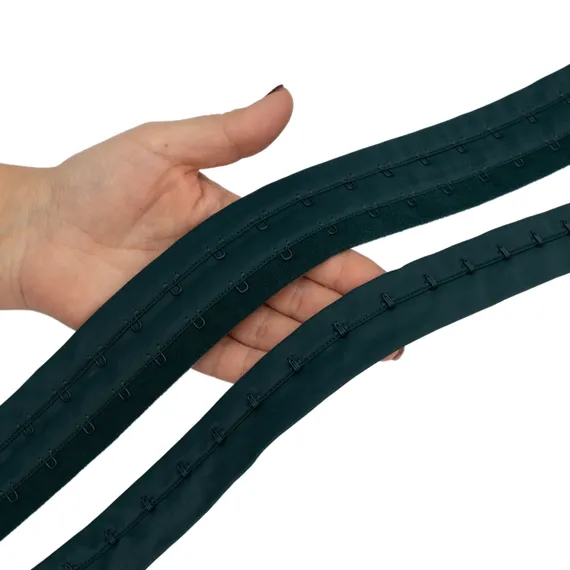 Крючки на ленте двухрядные изумруд