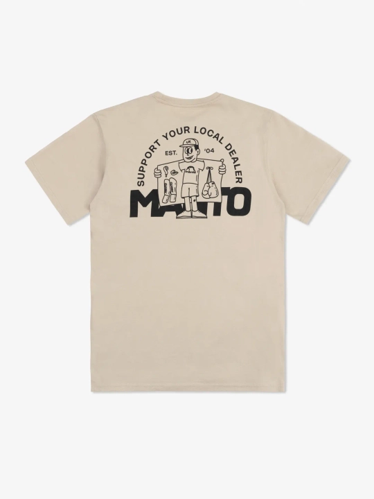 Футболка MANTO DEALER бежевая