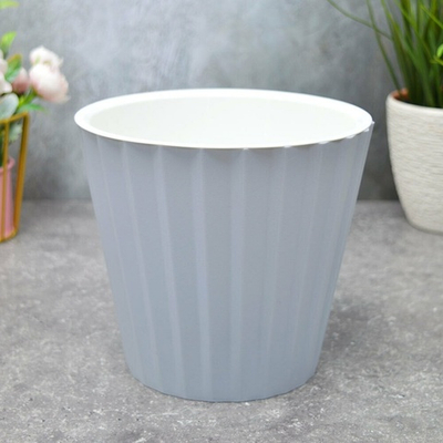 Горшок цветочный Sand 2л d160мм c дренажной вставкой, утренний туман
