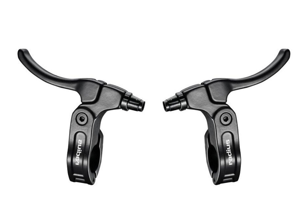 Ручки тормозные TRIX для BMX, под "два пальца", алюминиевые, для рулей 22,2-23,8 мм, черные (50)