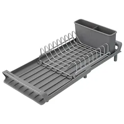 Сушилка для посуды atle раздвижная малая, серая