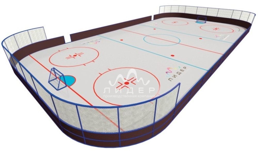 Хоккейная коробка (30000х60000)(ламинированная фанера)